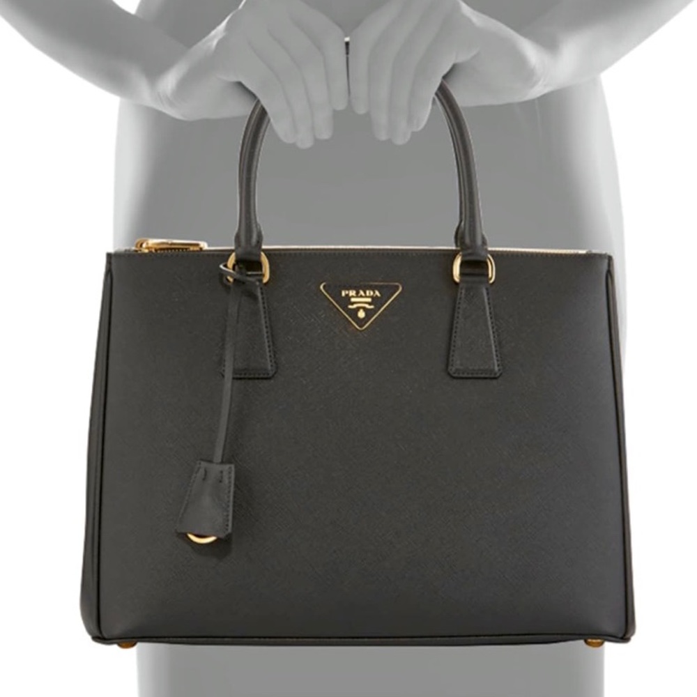 SALE Prada Saffiano Galleria Medium Tote Black
